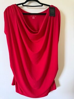 Lane Bryant Bright Red Stretch Top